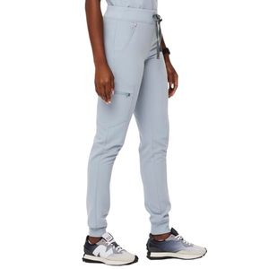 Light green Figs Scrub pants Zamora jogger style in medium tall